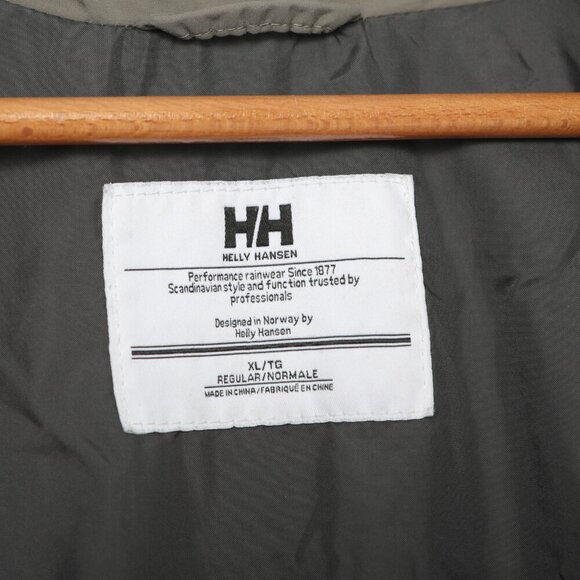 Helly Hansen HELLY TECH Waterproof Jacket Spring Coat Full Zip Olive Green XL - Picture 7 of 12